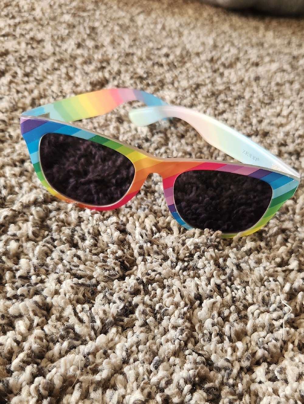 Women's Rainbow Stripe Sunglasses - Multicolor Frame